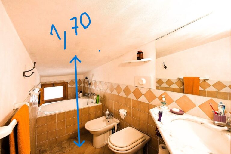 altezza soffitto bagno 1,70