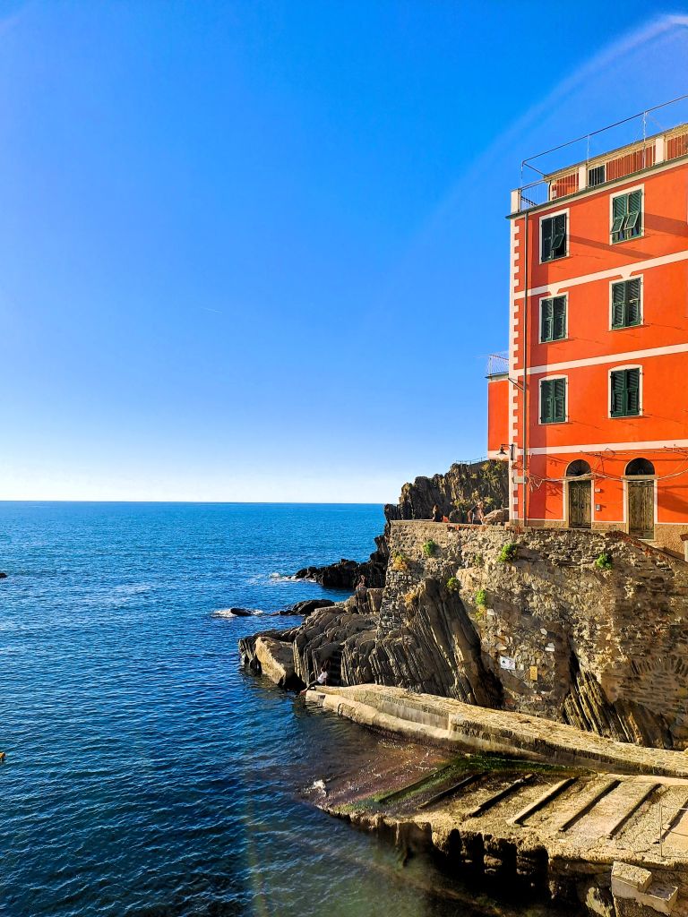 il mare di Riomaggiore a pochi passi da Fisherman's House