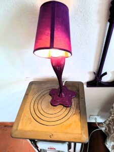 Lampada artistica a Castè casa storica
